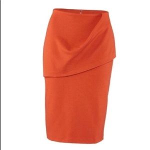 CAbi Overlay turmeric skirt